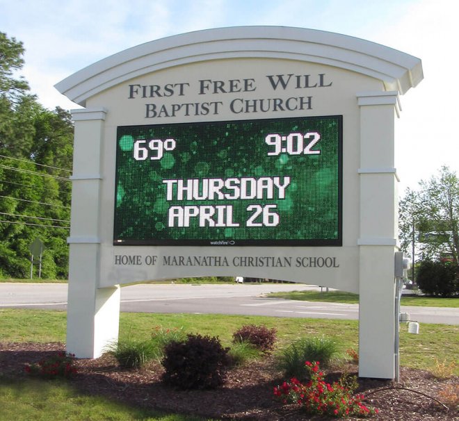 first-free-will-led-sign